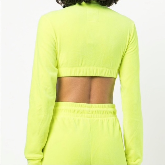 Jeremy Scott X Adidas Originals ‘DIP’ Collection Yellow Velour Track Suit Top - Picture 8 of 15